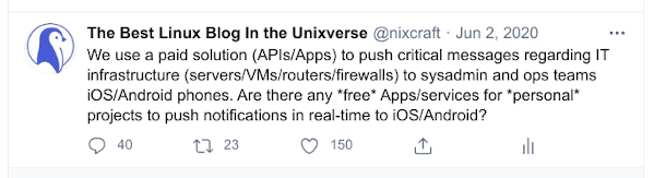 ios push twitter thread