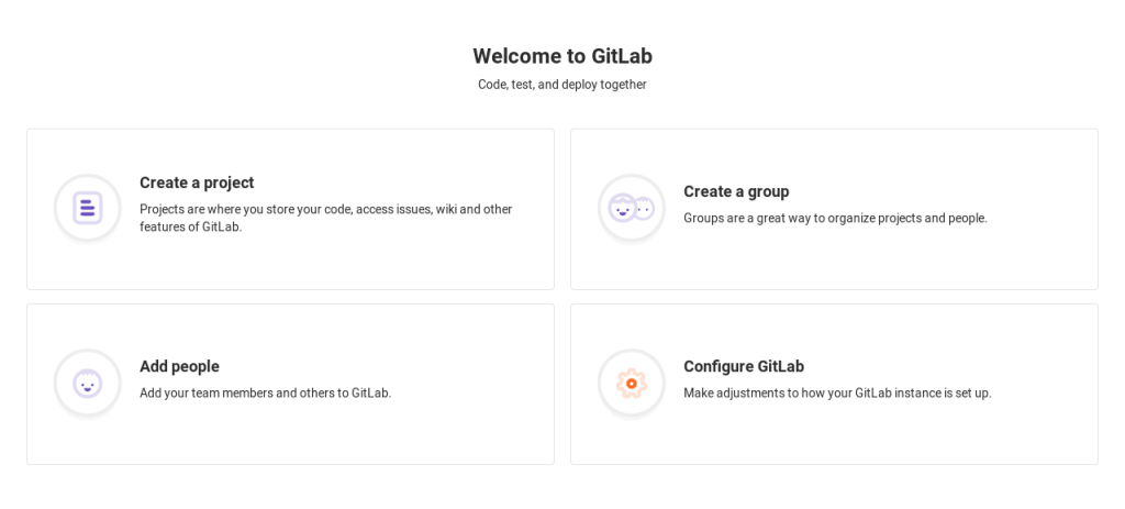 GitLab 欢迎页面