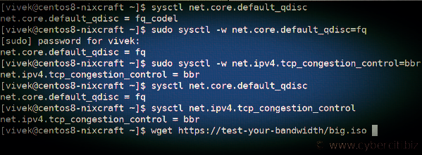 tcp stack of CentOS