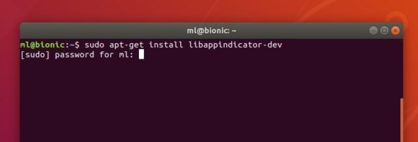 appindicator-bionic