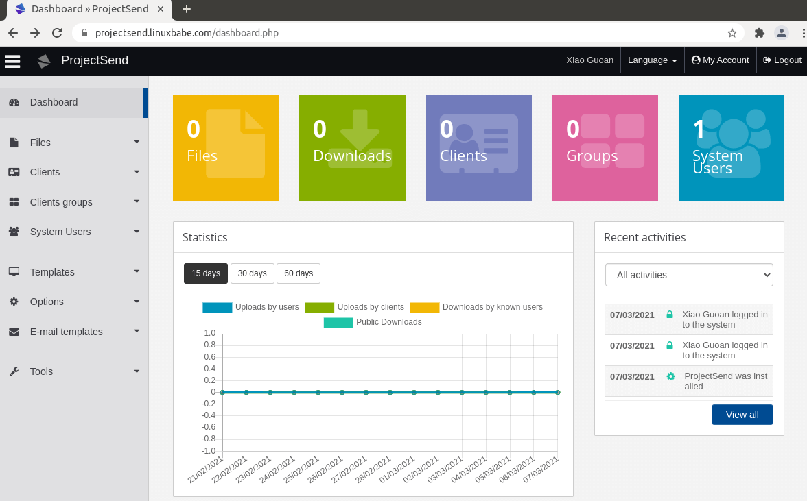 设置项目发送-ubuntu-nginx