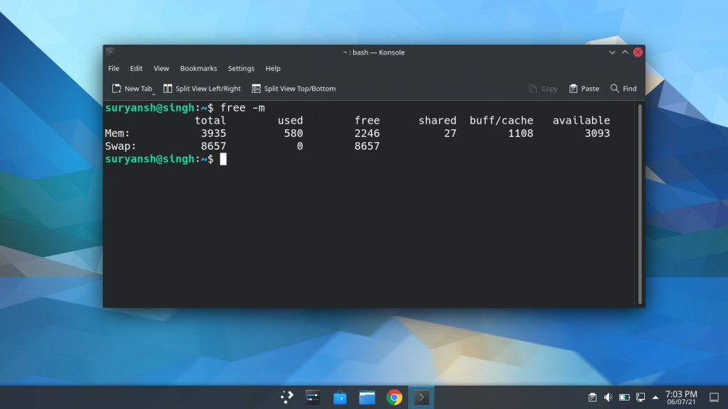 KDE Plasma RAM 使用空闲