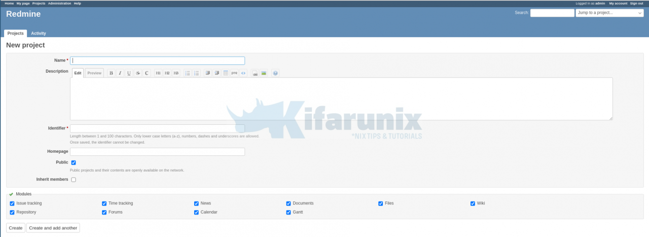 在 Rocky Linux 8 上安装 Redmine