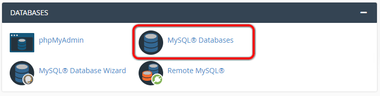 转到 MySQL 数据库