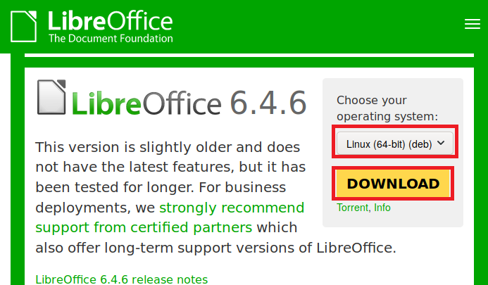 下载 LibreOffice