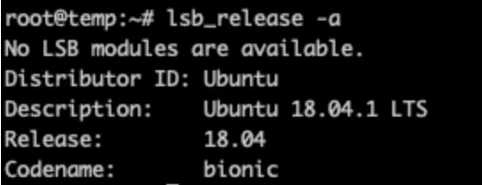 使用 lsb_release -a 命令检查当前安装的 Ubuntu 版本。