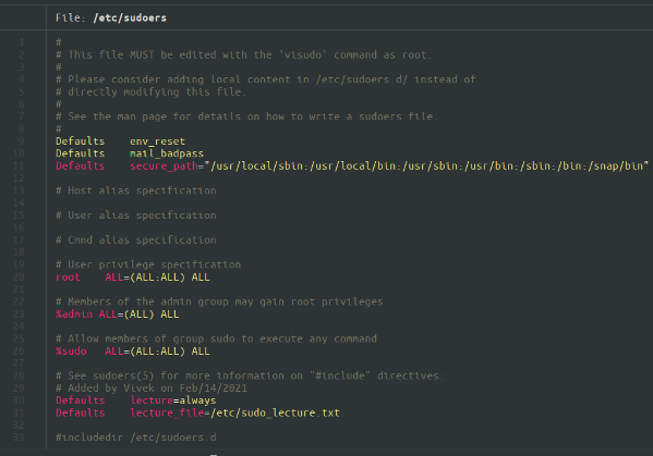 Adding spice to your sudo session with a lecture file on Linux or Unix