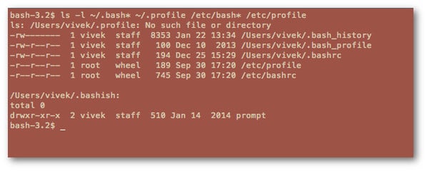 Fig.05:  List all bash environment configuration files