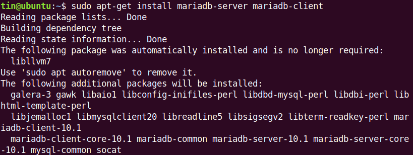 安装 MariaDB