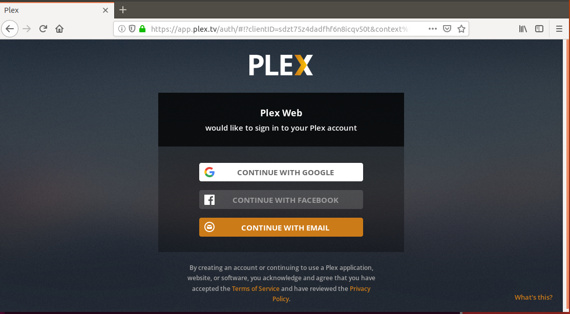 PLEX 网络界面