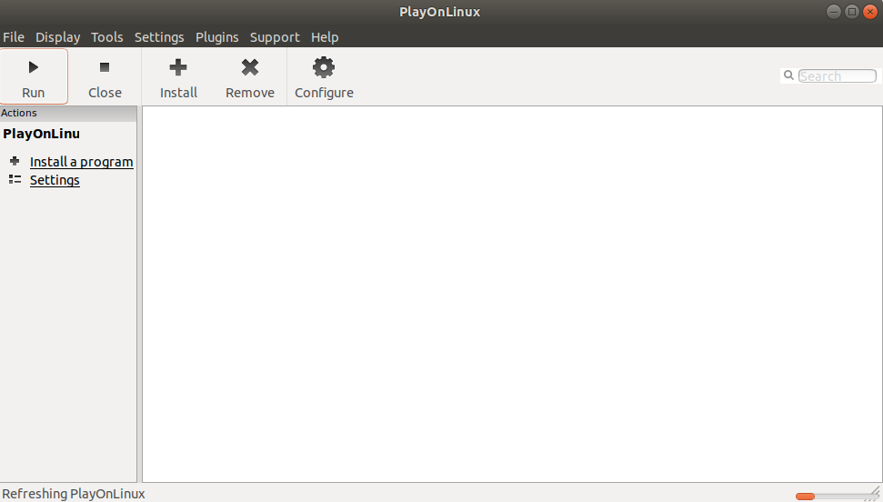 启动 PlayOnLinux