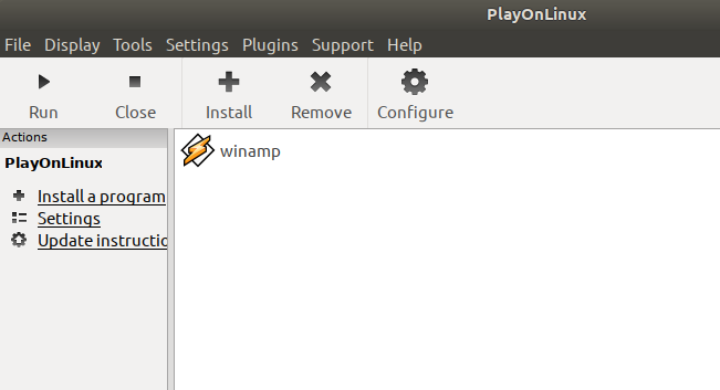 Winamp 在 Ubuntu 上设置