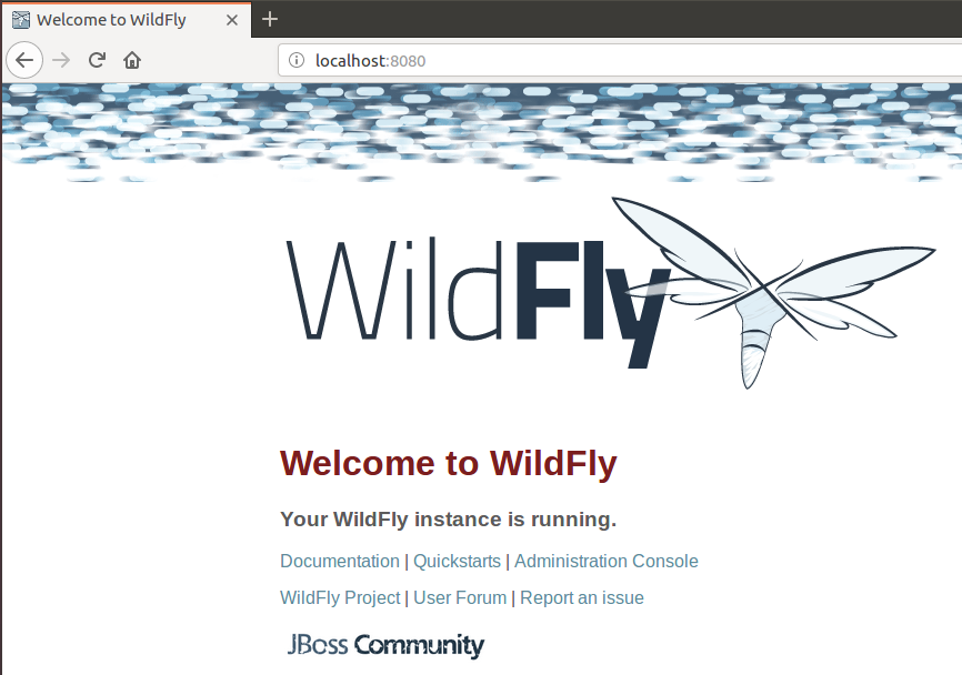 WildFly 安装成功