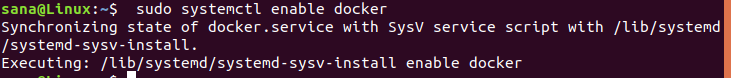 启用 Docker 服务