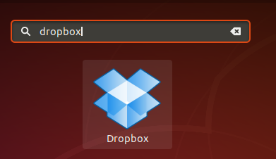 选择 DropBox 图标