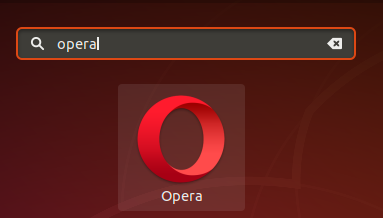 搜索 Opera 桌面应用程序