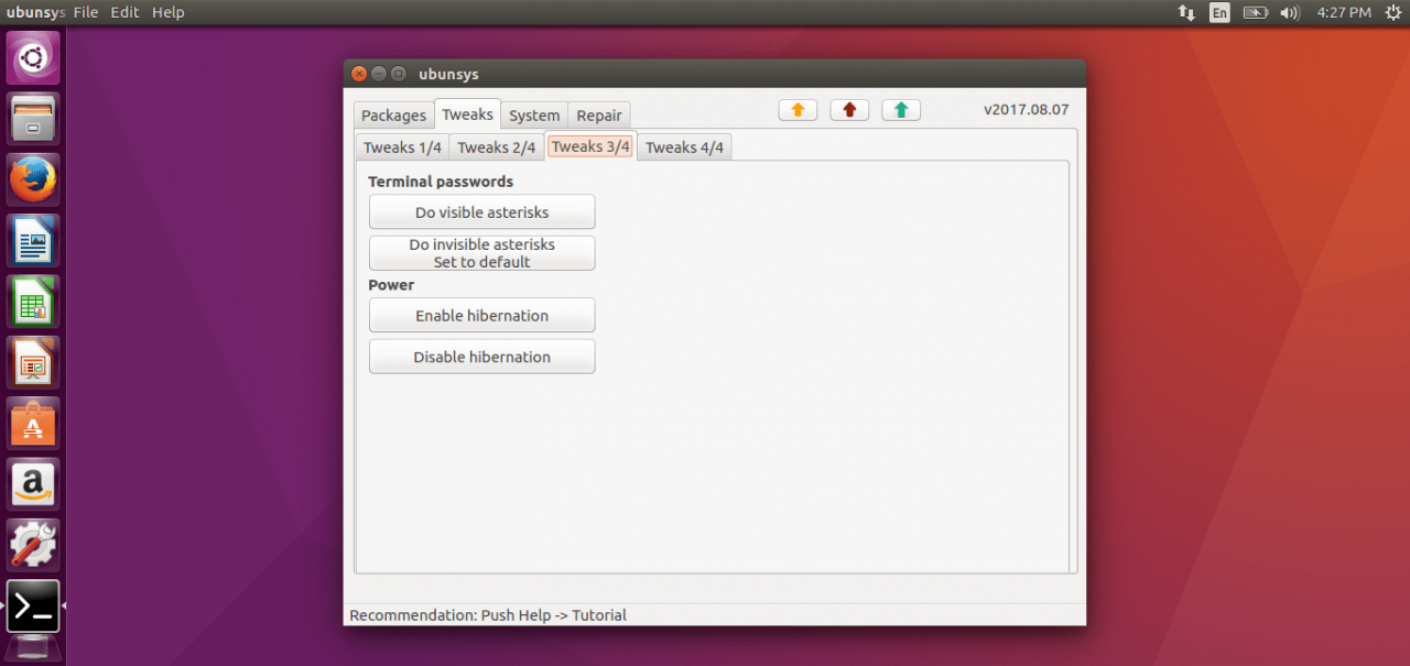 Ubunsys 调整