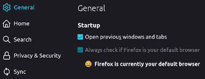 Firefox：打开以前的窗口和选项卡