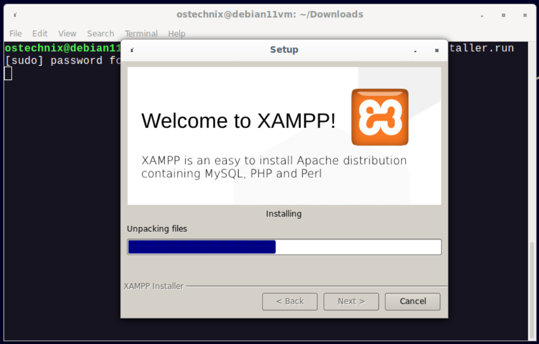 在 Linux 中安装 XAMPP