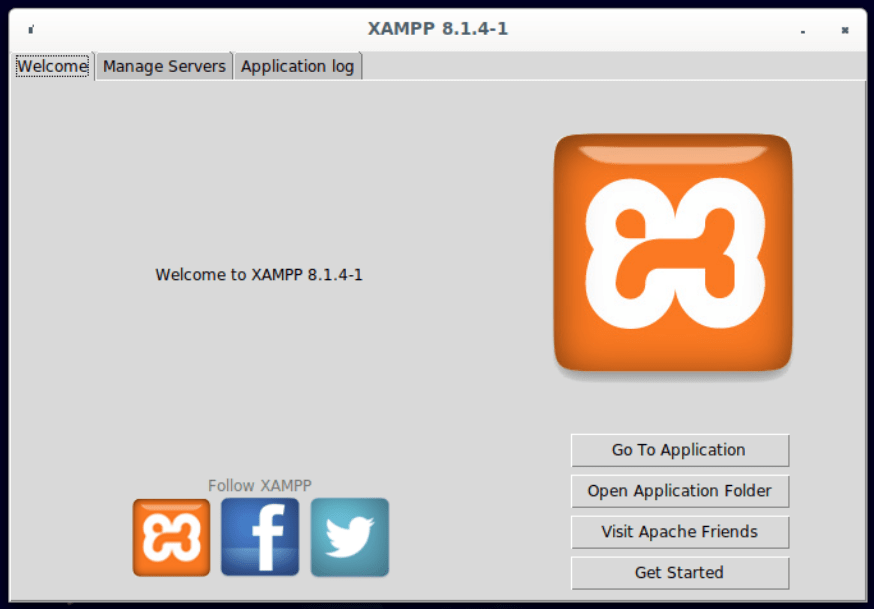 XAMPP 欢迎屏幕